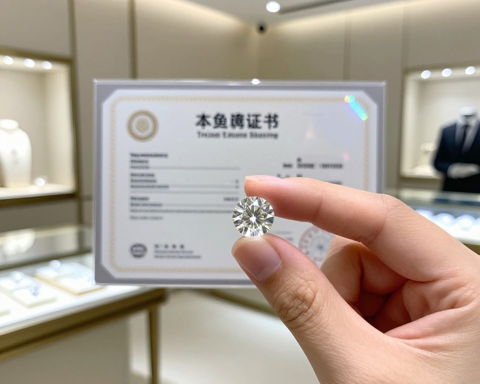 Rückverfolgbarkeit eines Diamanten beim Schmuckkauf