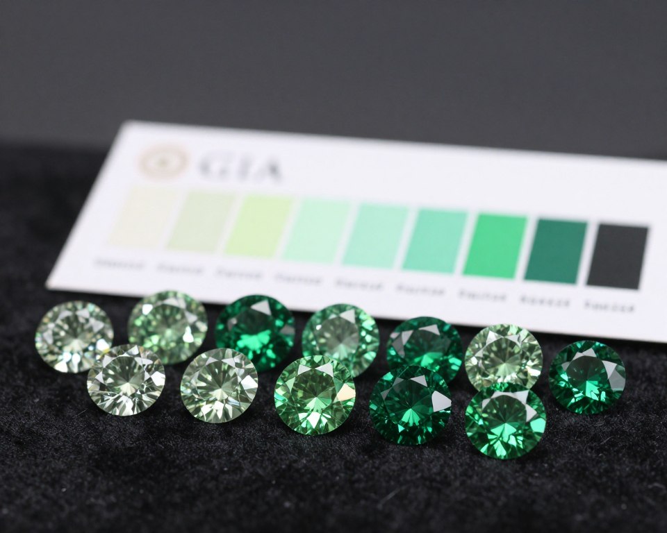 grüner Diamant Farbstufen nach GIA Farbskala grüner Diamant Farbstufen nach GIA Farbskala